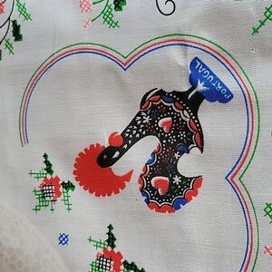 Portugal Portuguese Rooster Tablecloth 56" X 59"